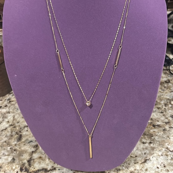 Louis Vuitton #318 Lock & Key on NWT Sonoma Layered Necklace Goldplated - Picture 8 of 12